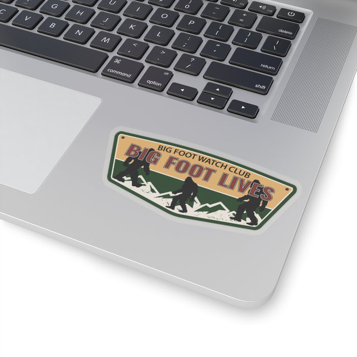 Quirky Big Foot Decal - Big Foot Watch Club Kiss-Cut Stickers