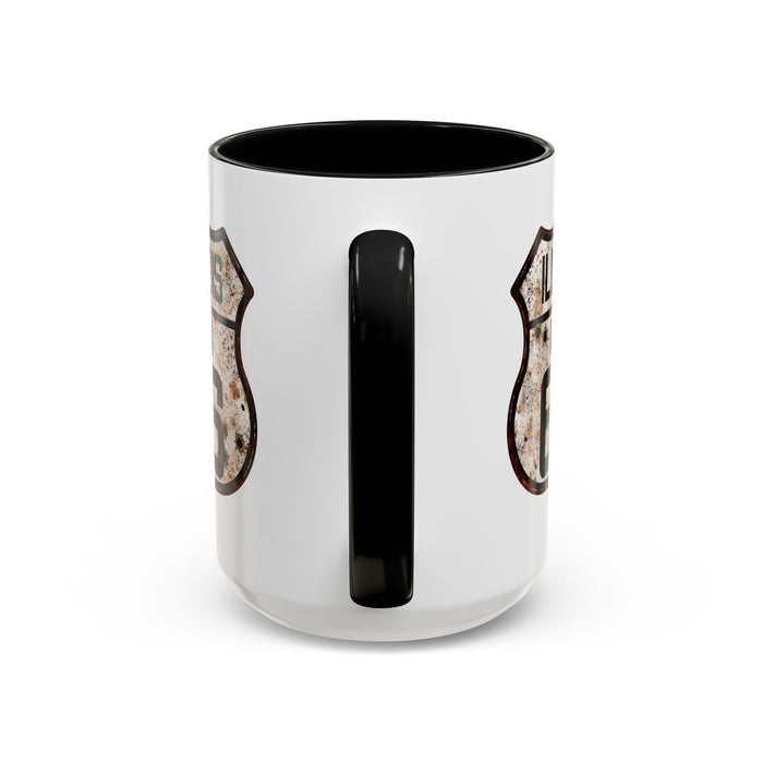 Mug Vintage Rusty Route 66 Highway Shield Illinois Route 66 Gift 11oz, 15oz