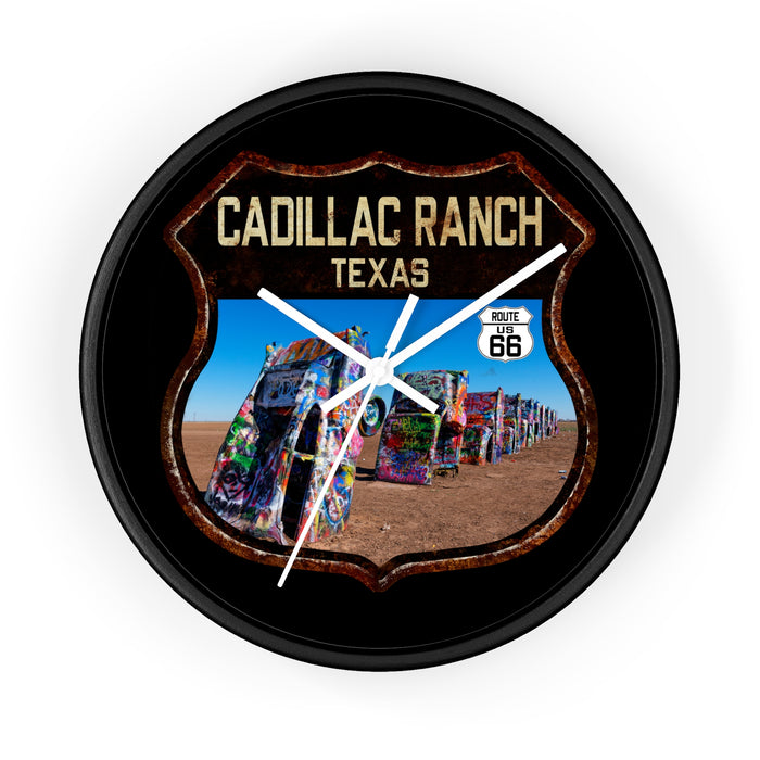 Wall Clock Cadillac Ranch Route 66 Shield Route 66 Gift