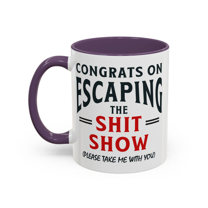 Funny Retirement Gift, Funny Coworker Leaving Gift, Going Away Co Worker, Goodbye Farewell, Retirement Mug, New Job, Leaving Job A0037-006 Accent Coffee Mug (11, 15oz)