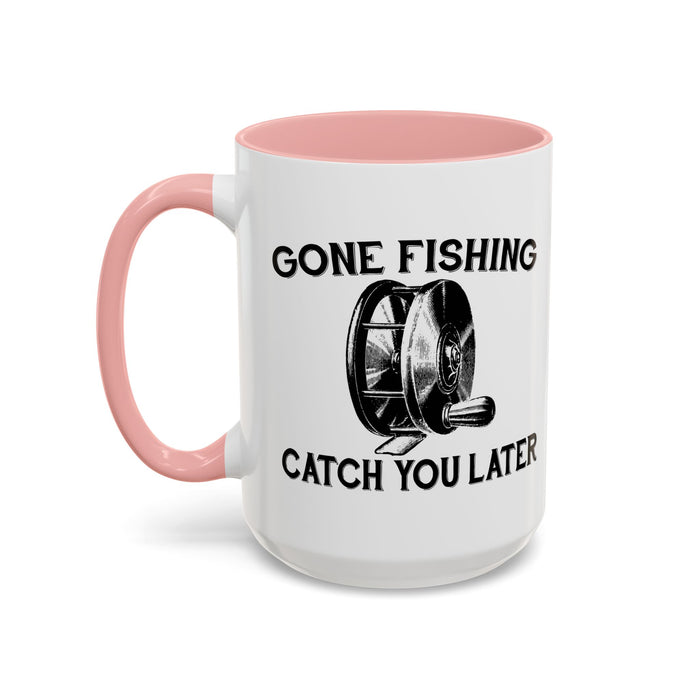 Coffee Mug, Gone Fly Fishing Gift for Dad or Grandpa