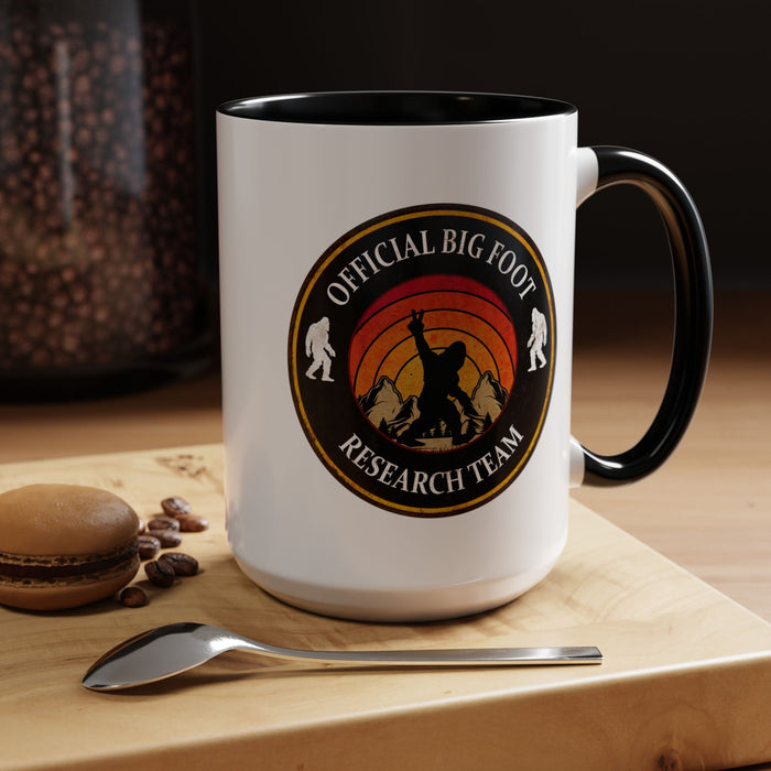 Big Foot Sticker - Big Foot Watch Club - Sasquatch Decal - Funny Yeti Gift Accent Coffee Mug (11, 15oz)