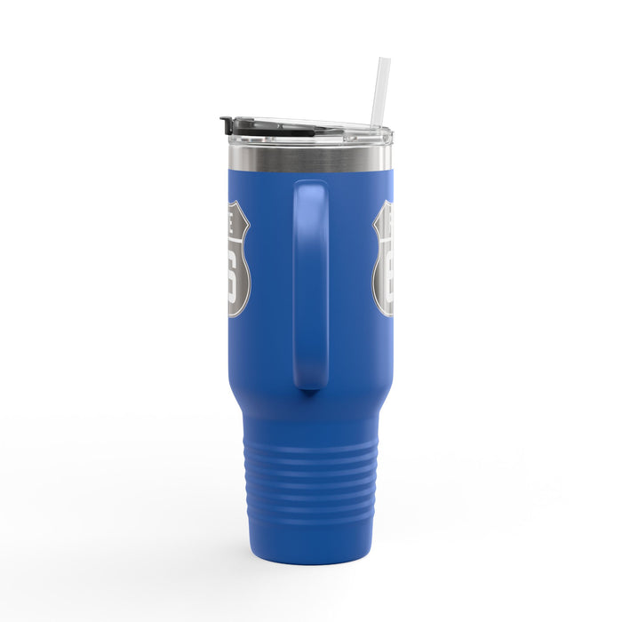 Route 66 Shield Insulated Travel Mug - Black and White Route 66 Shield Insulated Travel Mug, 40oz