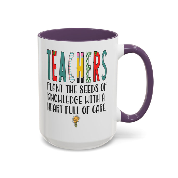 Teacher Mug - Plant the Seed sof Knowledge Teacher Gift - Appreciation Gift A0005-004A