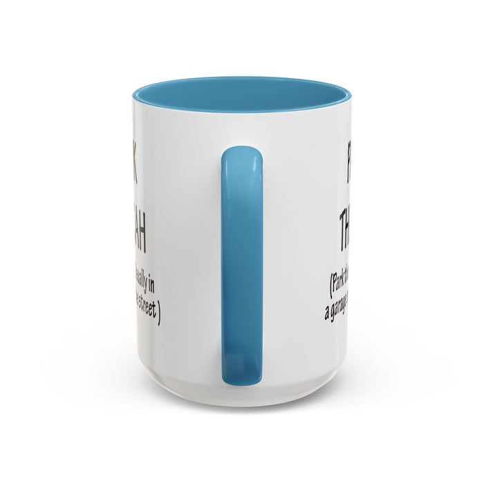 Accent Coffee Mug, Boston Pahk the Cah Funny Gift, Massachusetts Souvenir Cup, Tea Drinker Present, Office Desk Decor, Unique White Ceramic