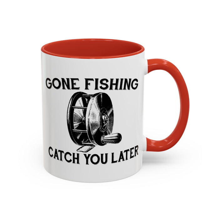Coffee Mug, Gone Fly Fishing Gift for Dad or Grandpa