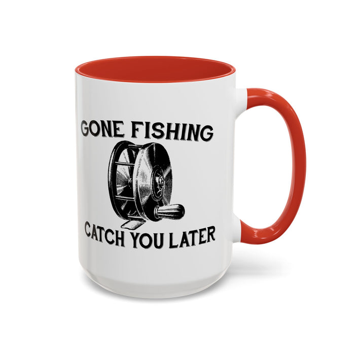 Coffee Mug, Gone Fly Fishing Gift for Dad or Grandpa