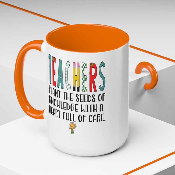 Teacher Mug - Plant the Seed sof Knowledge Teacher Gift - Appreciation Gift A0005-004A
