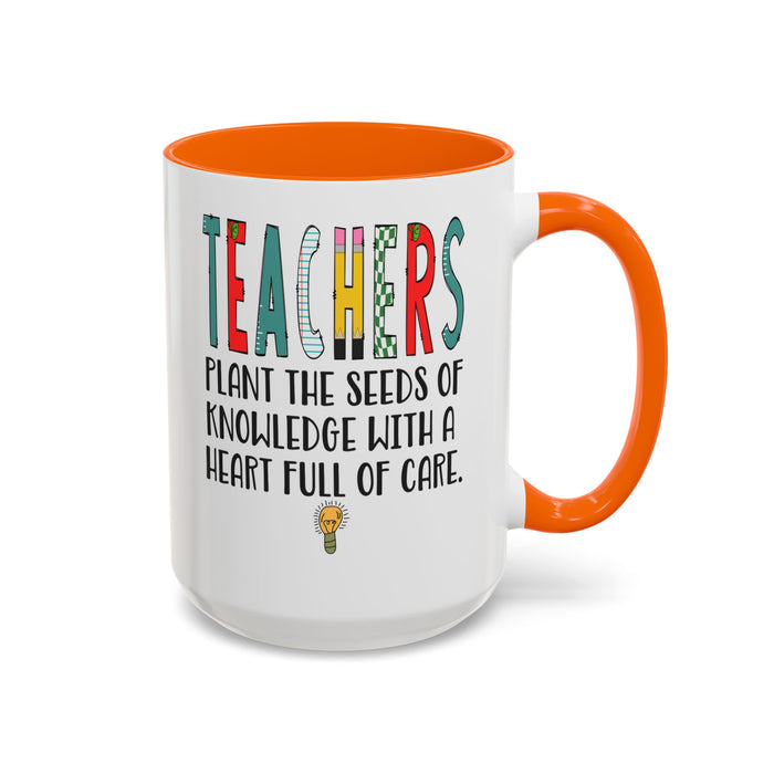Teacher Mug - Plant the Seed sof Knowledge Teacher Gift - Appreciation Gift A0005-004A