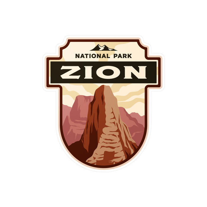 Zion National Park Sticker, National Park Stickers, Travel Stickers, Laptop Decal, Vinyl Sticker, Vinyl Decal, Floral Stickers