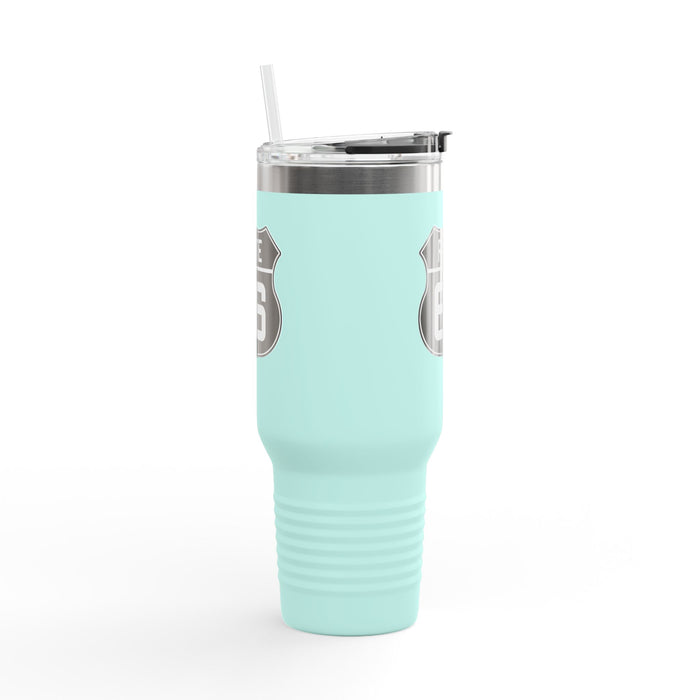 Route 66 Shield Insulated Travel Mug - Black and White Route 66 Shield Insulated Travel Mug, 40oz