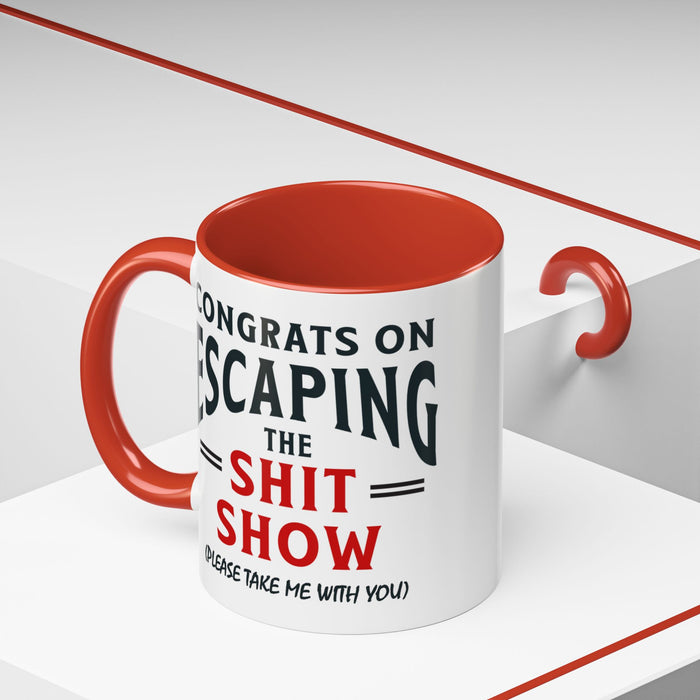 Funny Retirement Gift, Funny Coworker Leaving Gift, Going Away Co Worker, Goodbye Farewell, Retirement Mug, New Job, Leaving Job A0037-006 Accent Coffee Mug (11, 15oz)