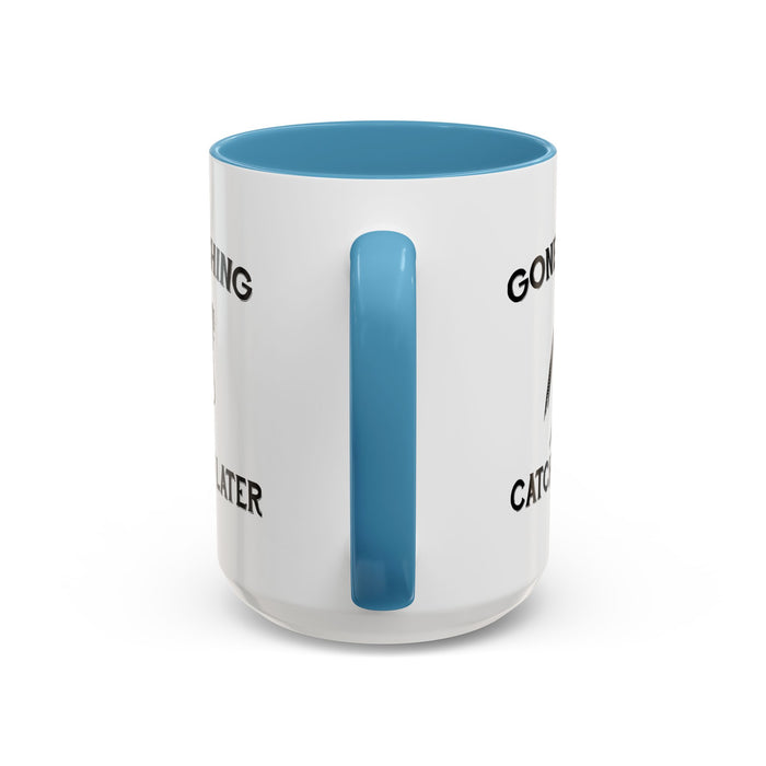 Coffee Mug, Gone Fishing Gift for Dad or Grandpa, Fly Fishing Mug
