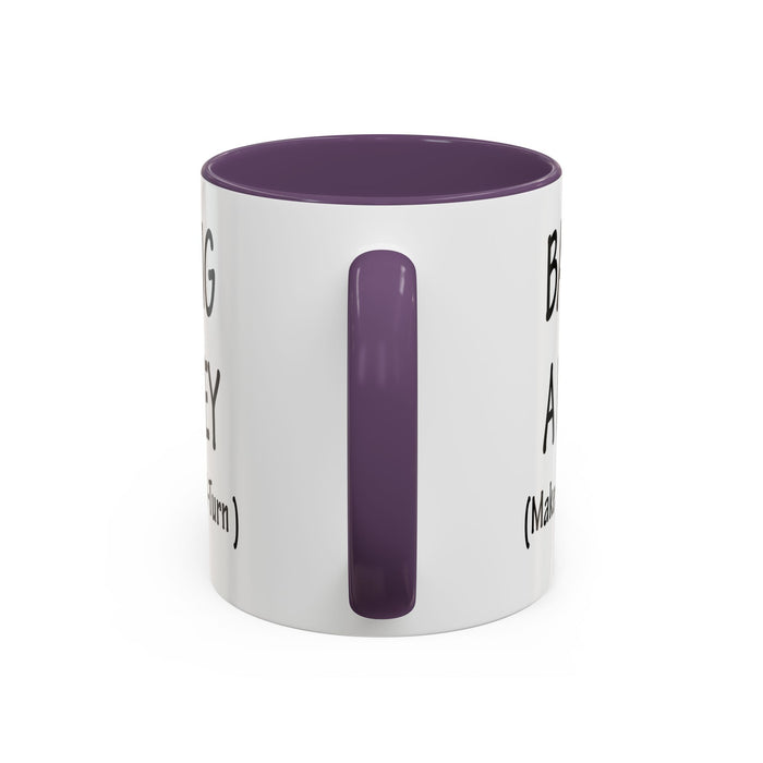 Coffee Mug: "Bang a Uey" Funny Boston Slang for Make a U-Turn Gift, Tea Cup, Ceramic Drinkware, Novelty Souvenir, Kitchen Decor