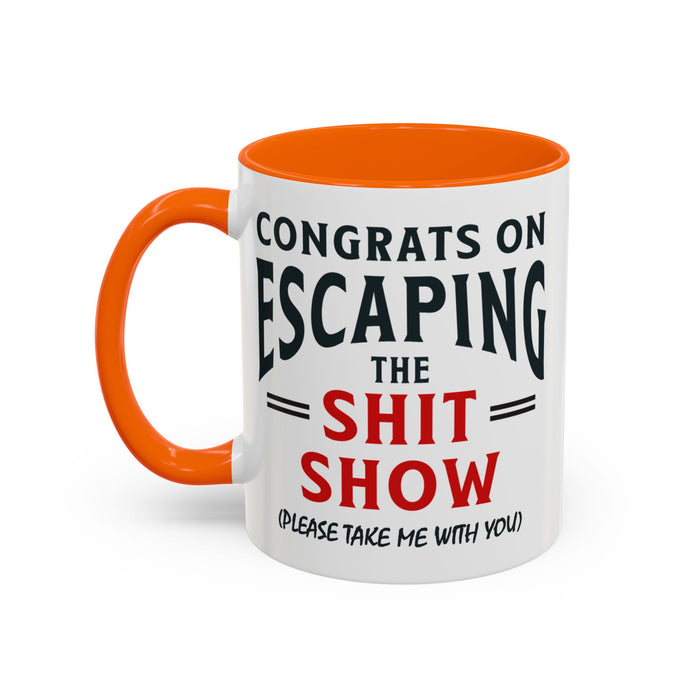 Funny Retirement Gift, Funny Coworker Leaving Gift, Going Away Co Worker, Goodbye Farewell, Retirement Mug, New Job, Leaving Job A0037-006 Accent Coffee Mug (11, 15oz)