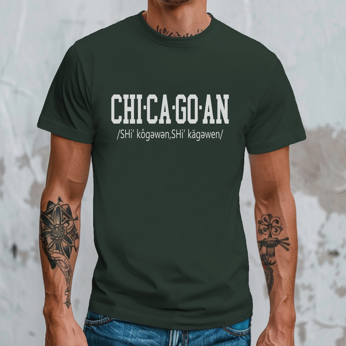 Chicagoan T-shirt Casual Unisex Tee for Every Occasion, Chicago Comfort Shirt, Everyday Wear, Gift for Friends, Stylish Basic T-Shirt