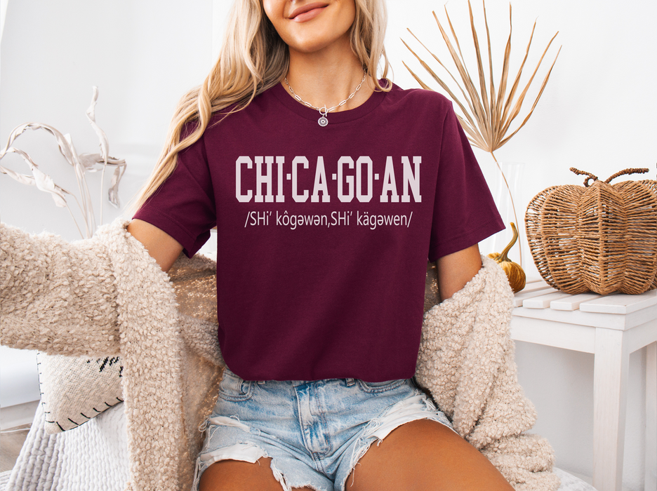Chicagoan T-shirt Casual Unisex Tee for Every Occasion, Chicago Comfort Shirt, Everyday Wear, Gift for Friends, Stylish Basic T-Shirt
