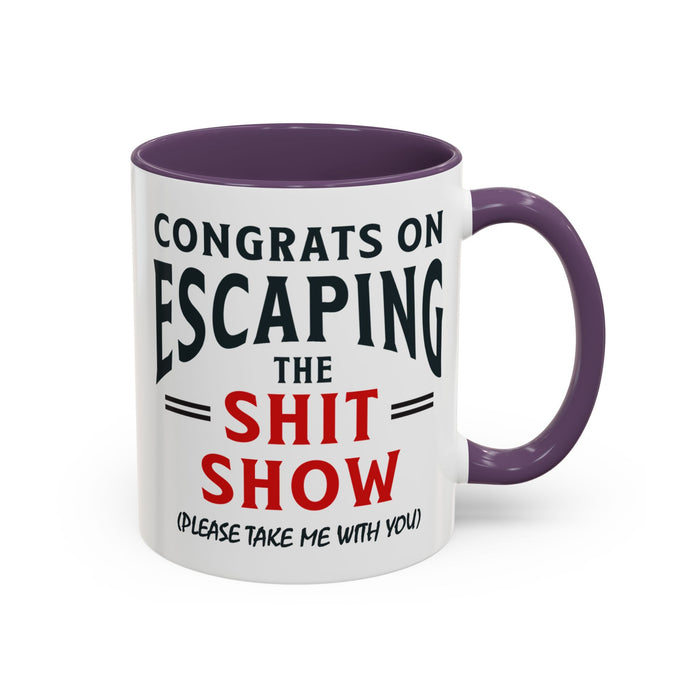 Funny Retirement Gift, Funny Coworker Leaving Gift, Going Away Co Worker, Goodbye Farewell, Retirement Mug, New Job, Leaving Job A0037-006 Accent Coffee Mug (11, 15oz)