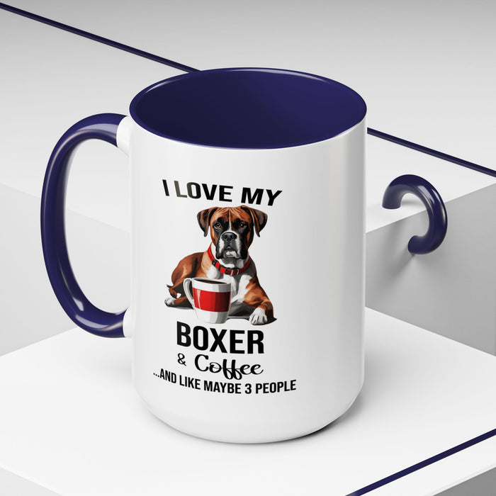 Boxer Lover Mug, Boxer Lover Gift, Coffee Mug, Boxer Mug, Boxer Gift, Boxer Owner Gift, Boxer Owner Mug, Dob Lover Gift, Dog Mug A0023-015 Accent Coffee Mug (11, 15oz)