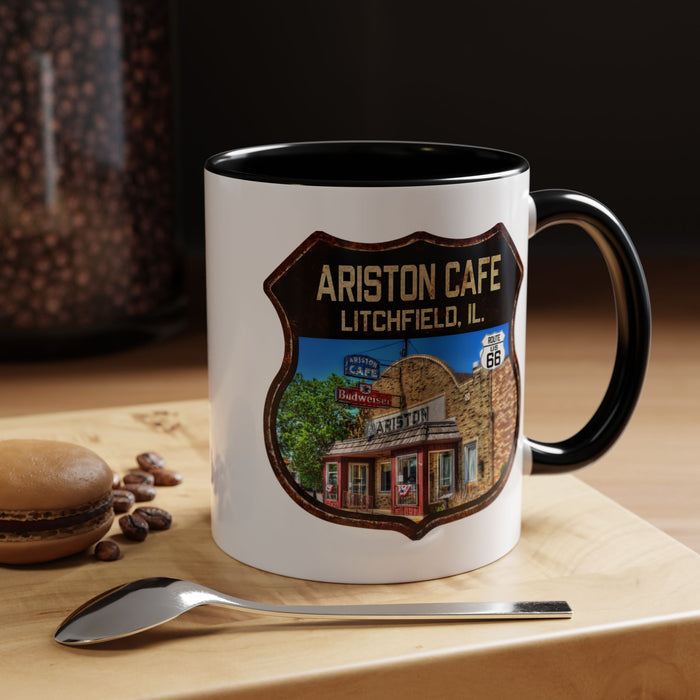 Mug Ariston Cafe Route 66 Shield Illinois 11oz
