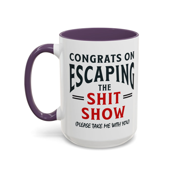 Funny Retirement Gift, Funny Coworker Leaving Gift, Going Away Co Worker, Goodbye Farewell, Retirement Mug, New Job, Leaving Job A0037-006 Accent Coffee Mug (11, 15oz)