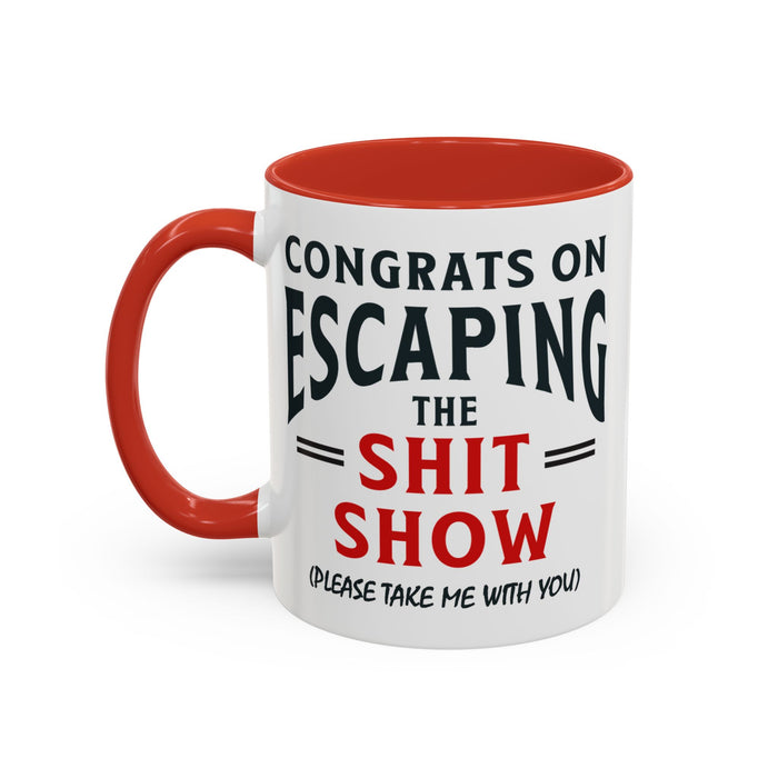 Funny Retirement Gift, Funny Coworker Leaving Gift, Going Away Co Worker, Goodbye Farewell, Retirement Mug, New Job, Leaving Job A0037-006 Accent Coffee Mug (11, 15oz)