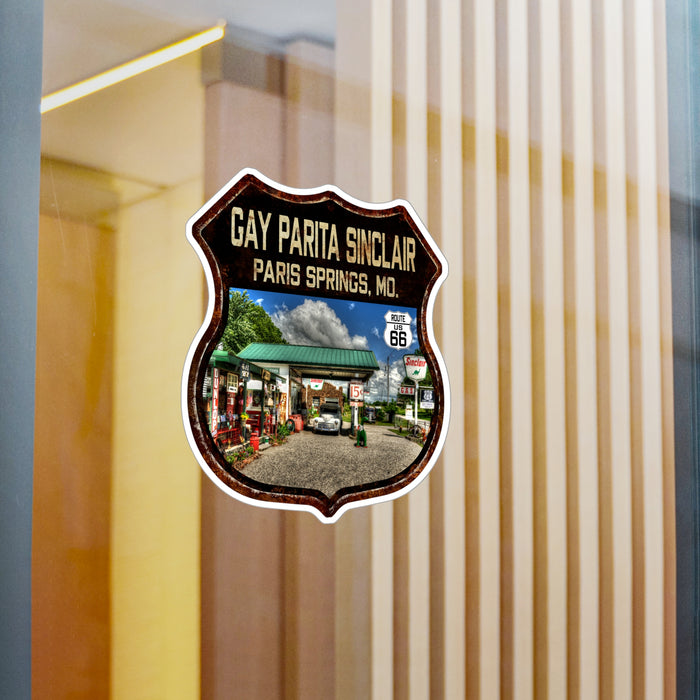 Vinyl Decal Gay Parita Gas Station Route 66 Missouri