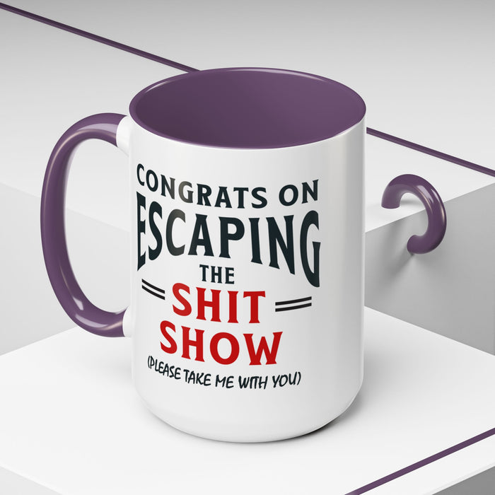 Funny Retirement Gift, Funny Coworker Leaving Gift, Going Away Co Worker, Goodbye Farewell, Retirement Mug, New Job, Leaving Job A0037-006 Accent Coffee Mug (11, 15oz)