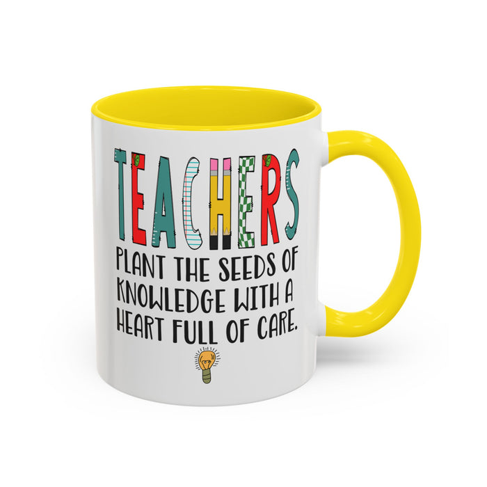 Teacher Mug - Plant the Seed sof Knowledge Teacher Gift - Appreciation Gift A0005-004A