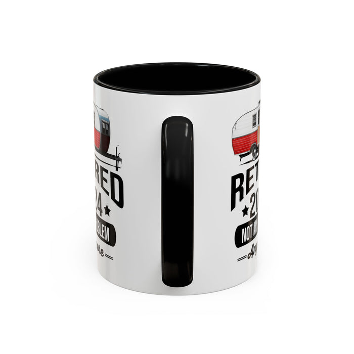 Retirement Mug - Retirement Camping - Coffee Mug - Funny Retirement Gift, Happy Retirement Mug, Fishing Retirement Gift A0037-02 Accent Coffee Mug (11, 15oz)