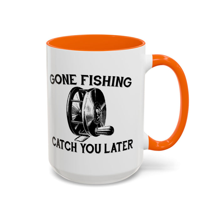 Coffee Mug, Gone Fly Fishing Gift for Dad or Grandpa