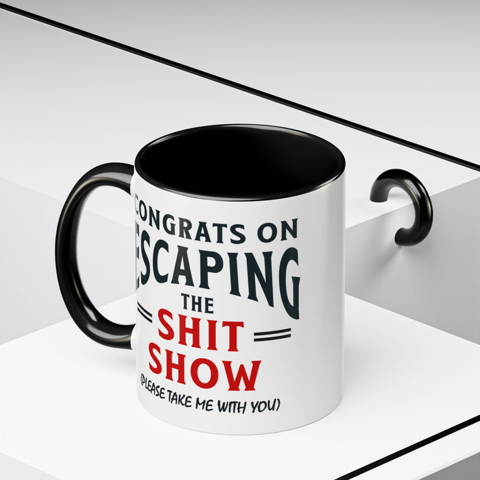 Funny Retirement Gift, Funny Coworker Leaving Gift, Going Away Co Worker, Goodbye Farewell, Retirement Mug, New Job, Leaving Job A0037-006 Accent Coffee Mug (11, 15oz)