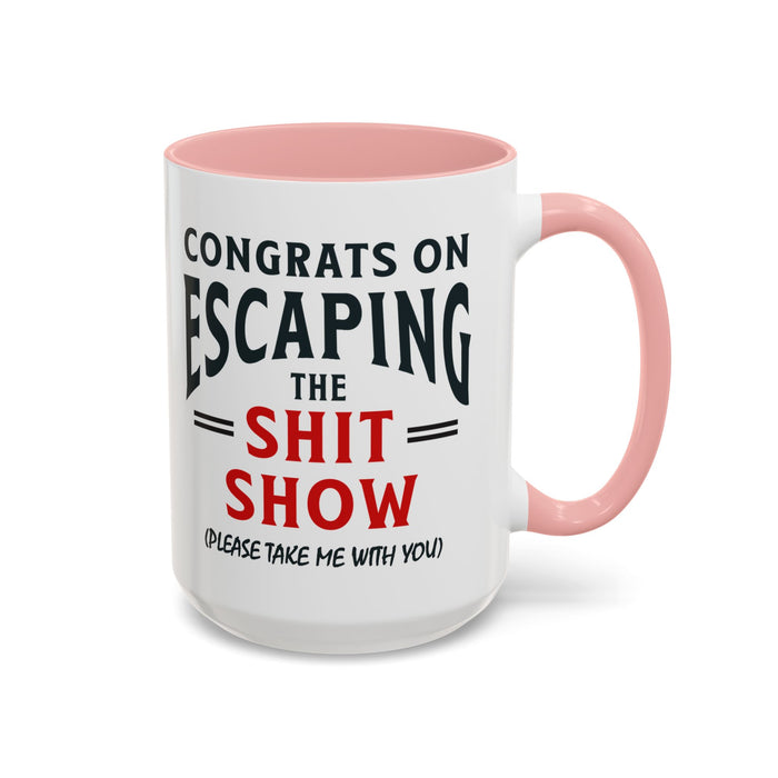 Funny Retirement Gift, Funny Coworker Leaving Gift, Going Away Co Worker, Goodbye Farewell, Retirement Mug, New Job, Leaving Job A0037-006 Accent Coffee Mug (11, 15oz)