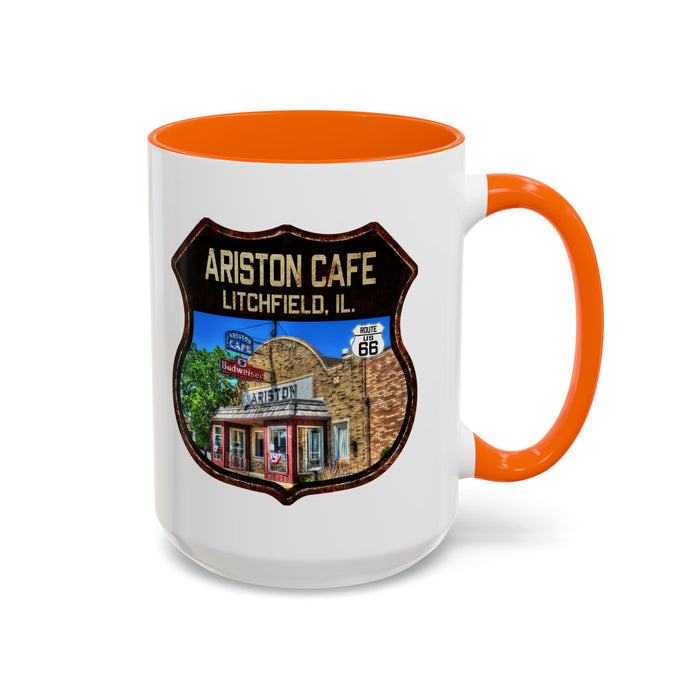 Mug Ariston Cafe Route 66 Shield Illinois 11oz