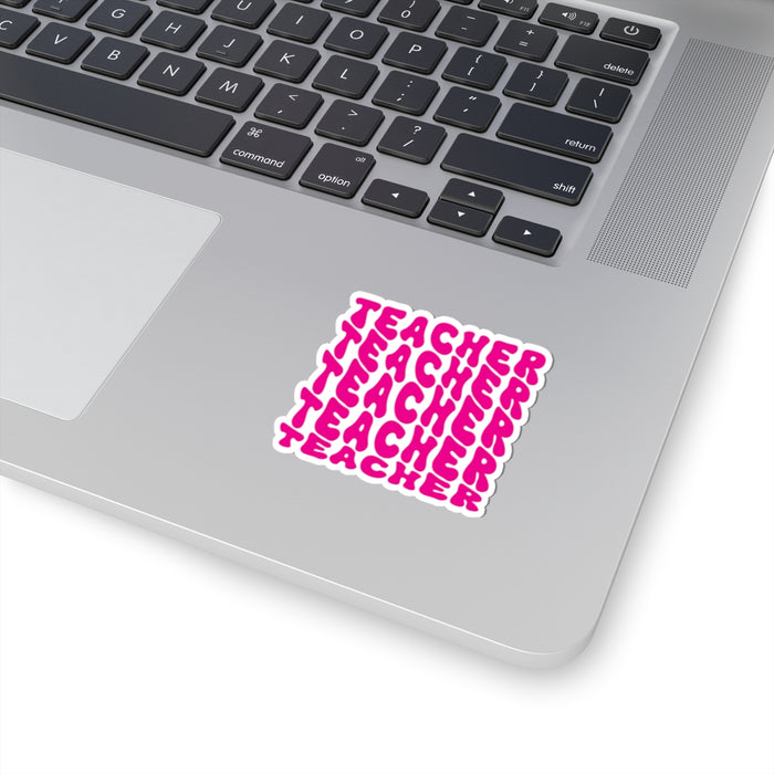 Sticker Set - Bold Vibrant Colored Teacher Teacher Teacher