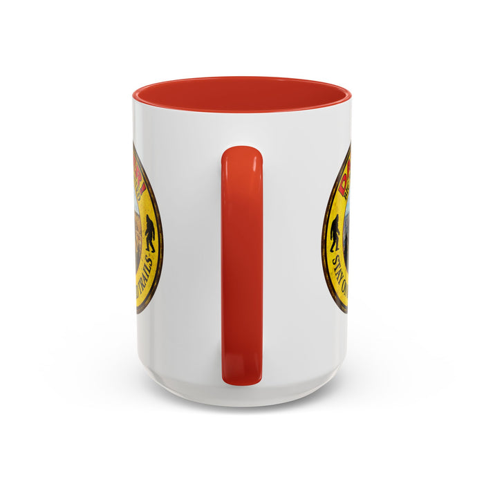 Big Foot Mug Danger Big Foot Sighted - Funny Yeti Gift Accent Coffee Mug (11, 15oz)