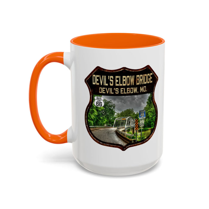 Mug Devil's Elbow Bridge Route 66 Shield Missouri 11oz
