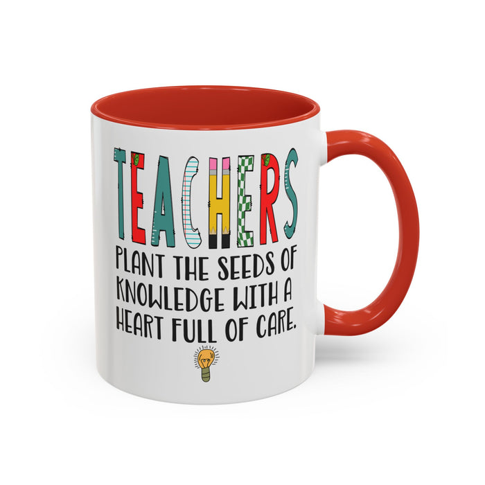 Teacher Mug - Plant the Seed sof Knowledge Teacher Gift - Appreciation Gift A0005-004A