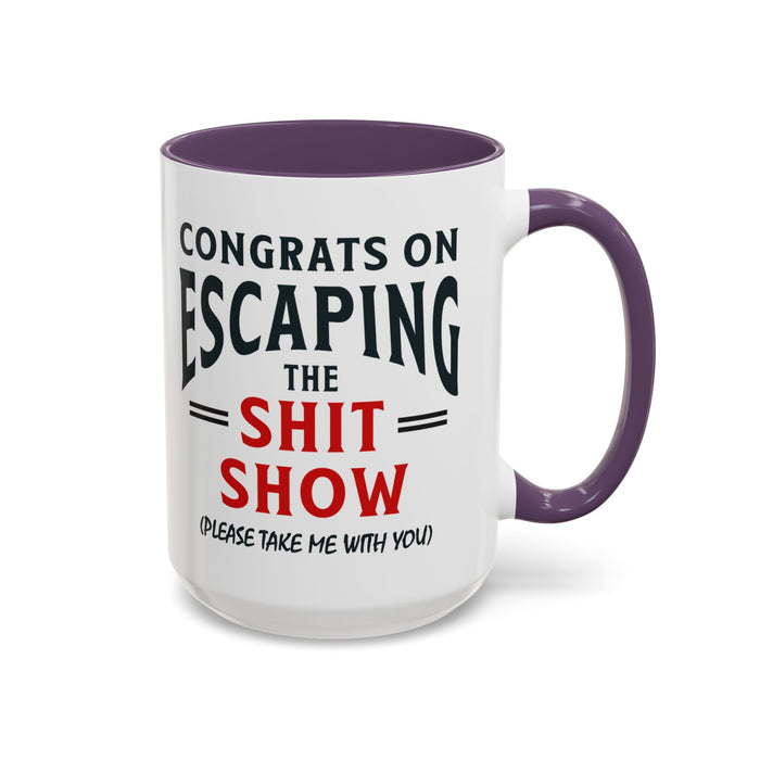 Funny Retirement Gift, Funny Coworker Leaving Gift, Going Away Co Worker, Goodbye Farewell, Retirement Mug, New Job, Leaving Job A0037-006 Accent Coffee Mug (11, 15oz)