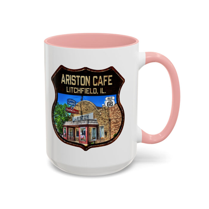 Mug Ariston Cafe Route 66 Shield Illinois 11oz