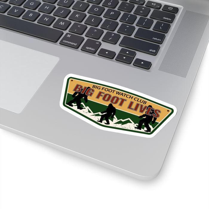 Quirky Big Foot Decal - Big Foot Watch Club Kiss-Cut Stickers