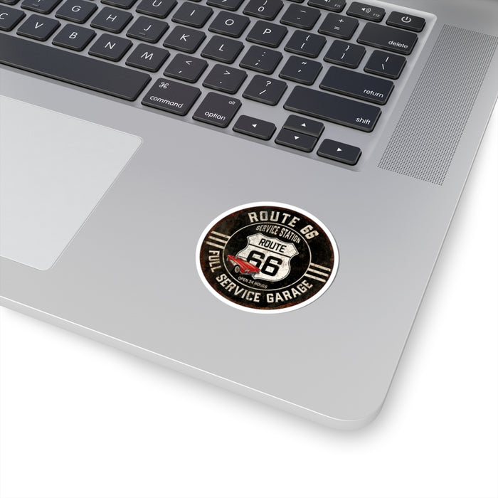 Sticker Vintage Route 66 Full Service Garage Kiss-Cut Stickers
