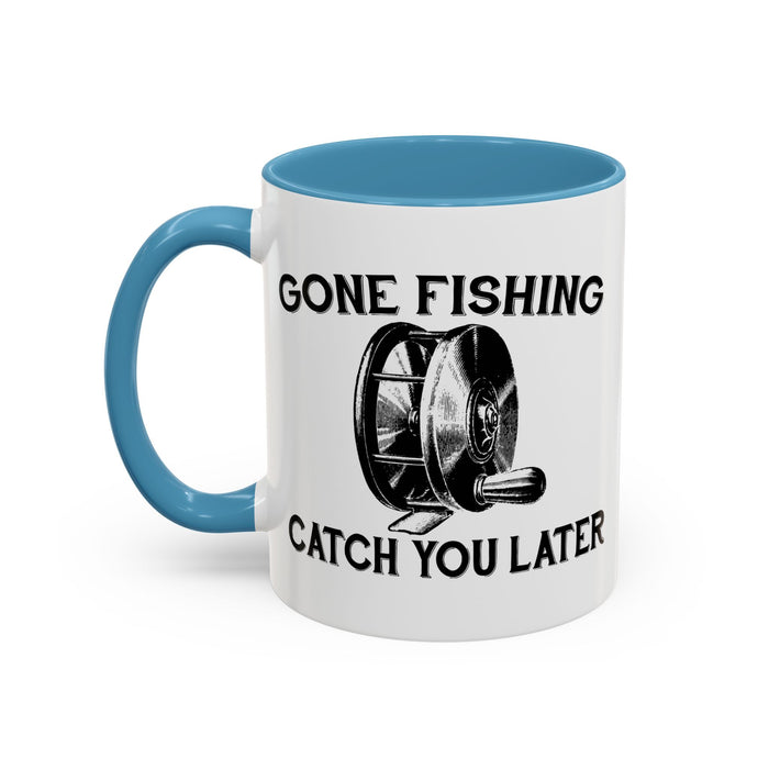 Coffee Mug, Gone Fly Fishing Gift for Dad or Grandpa