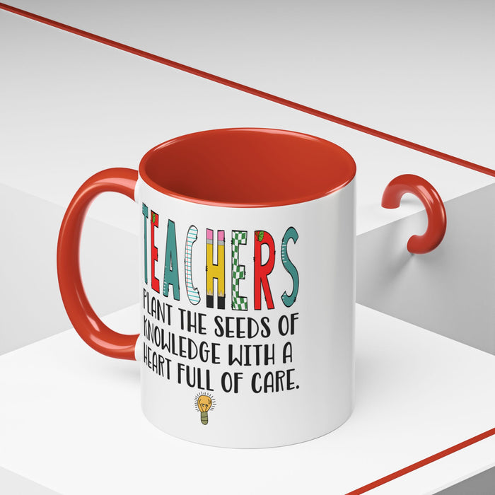Teacher Mug - Plant the Seed sof Knowledge Teacher Gift - Appreciation Gift A0005-004A