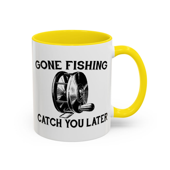 Coffee Mug, Gone Fly Fishing Gift for Dad or Grandpa