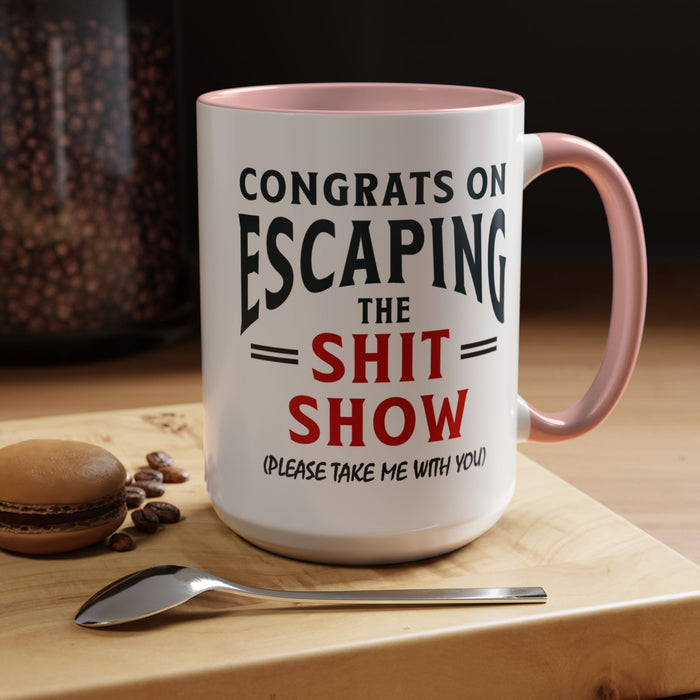 Funny Retirement Gift, Funny Coworker Leaving Gift, Going Away Co Worker, Goodbye Farewell, Retirement Mug, New Job, Leaving Job A0037-006 Accent Coffee Mug (11, 15oz)