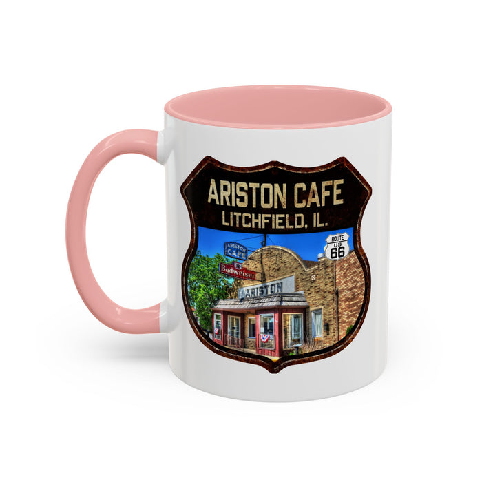 Mug Ariston Cafe Route 66 Shield Illinois 11oz