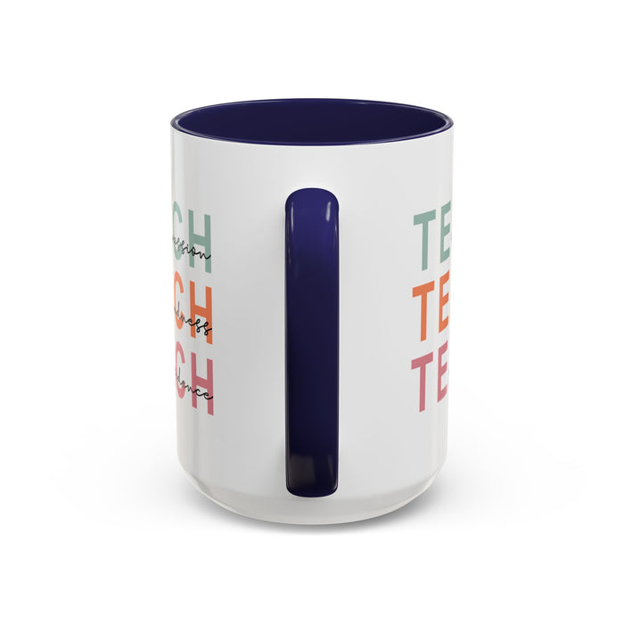 Inspirational Teacher Mug: Teach Kindness, Compassion, ConfidencevAccent Coffee Mug (11, 15oz)