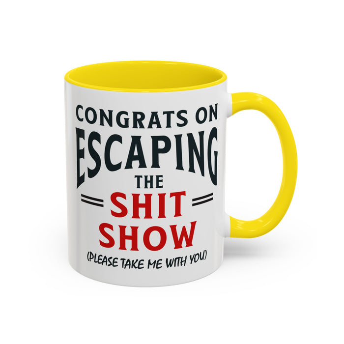 Funny Retirement Gift, Funny Coworker Leaving Gift, Going Away Co Worker, Goodbye Farewell, Retirement Mug, New Job, Leaving Job A0037-006 Accent Coffee Mug (11, 15oz)