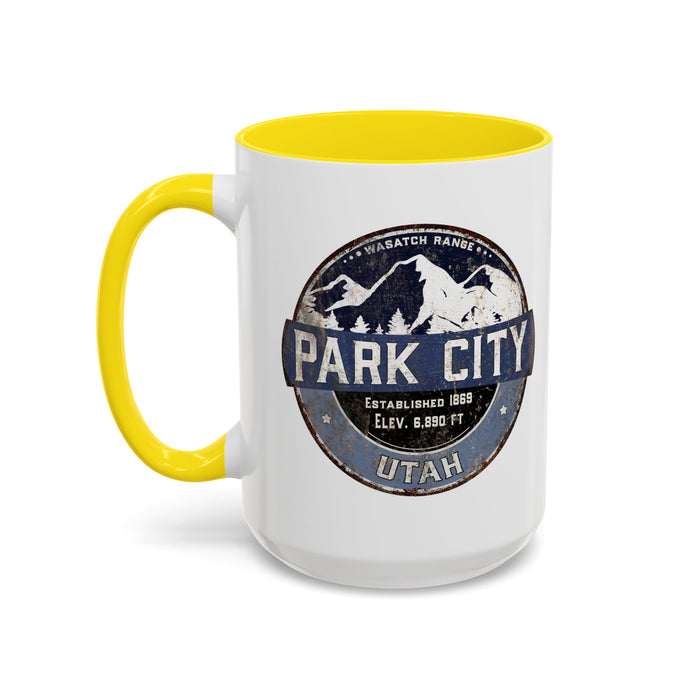 Ski Area Coffee Mug, Park City Winter Skiing Cup, Mountain Resort Gift, Snowboarding Lover Present, Ski Vacation Souvenir, Mountain